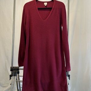 A new day women’s cozy Burgundy Knit sweater Dress size medium